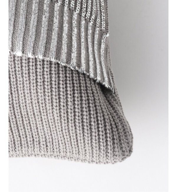 journal standard Furniture「SILVER PRINT KNIT CUSHION　クッションカバー 45cm」|クッション・クッションカバー|