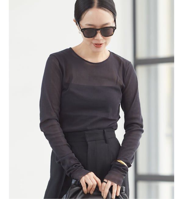 Plage「《追加》Mesh Sheer ロンT 4」|Tシャツ・カットソー|