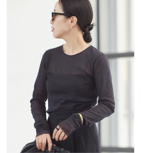 Plage「《追加》Mesh Sheer ロンT 4」|Tシャツ・カットソー|