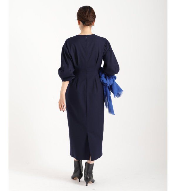 VERMEIL par iena「《追加》P/Ryツイルウエストシェイプワンピース」|ワンピース|