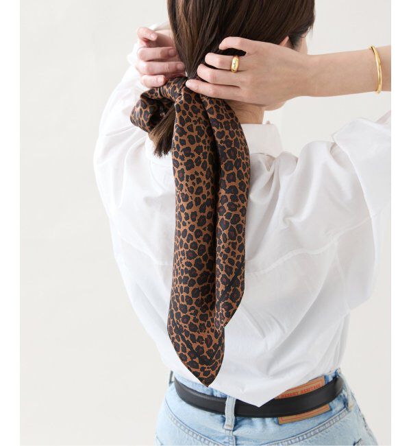 VERMEIL par iena「Le Scarf（レ スカーフ）LEO 80x80 LEO SCARF」|バンダナ・スカーフ|