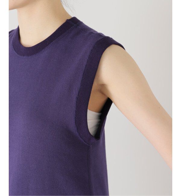 IENA LA BOUCLE「FIFI COLLECTION/フィフィコレクション ノースリーブスウェット(パープル)」|Tシャツ・カットソー|