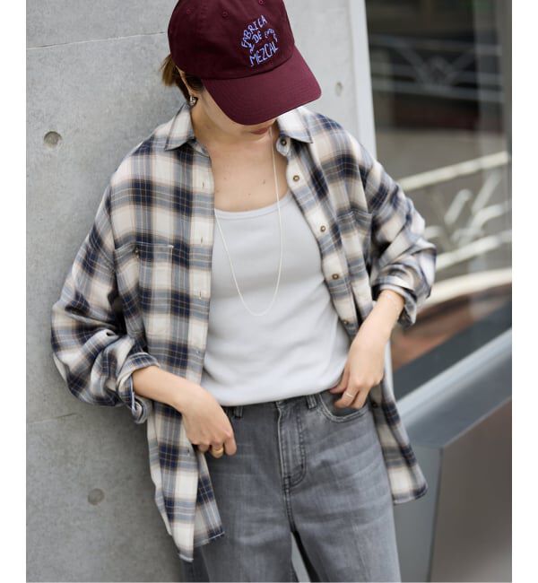 SLOBE IENA「ビエラチェックルーズシャツ」|シャツ・ブラウス|