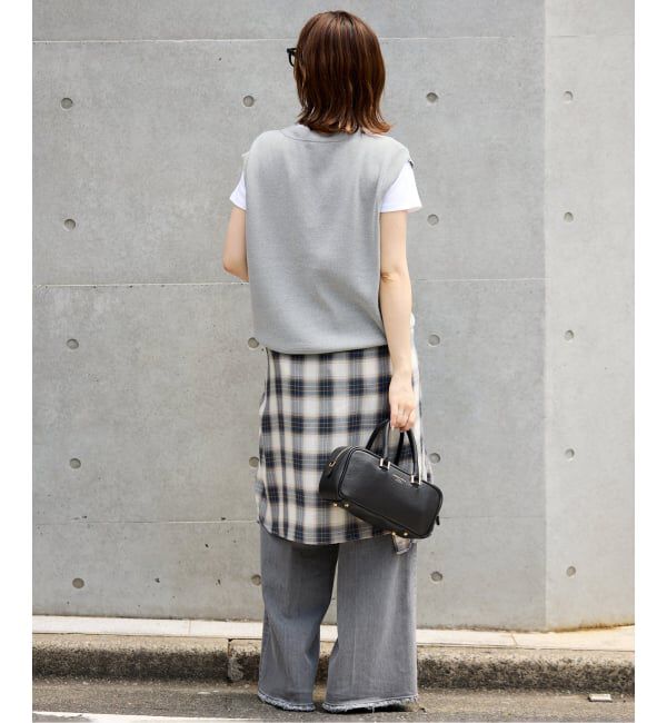 SLOBE IENA「《WEB限定/追加》総針Vネック ニットベスト」|ベスト・ジレ|