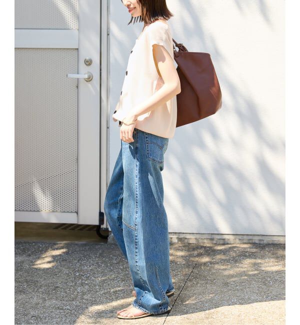 SLOBE IENA「《WEB限定/追加》総針Vネック ニットベスト」|ベスト・ジレ|