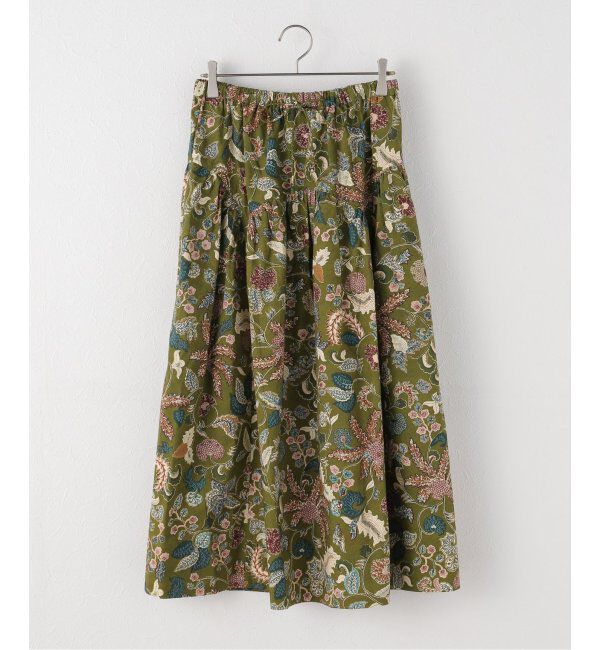 IENA LA BOUCLE「ULLA JOHNSON/ウラ ジョンソン rosen tie waist スカート PF250323」|スカート|カーキ