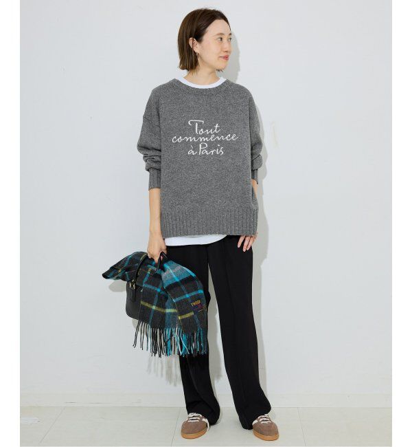 SLOBE IENA「刺しゅうロゴニット」|ニット・セーター|