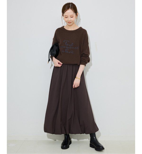 SLOBE IENA「刺しゅうロゴニット」|ニット・セーター|