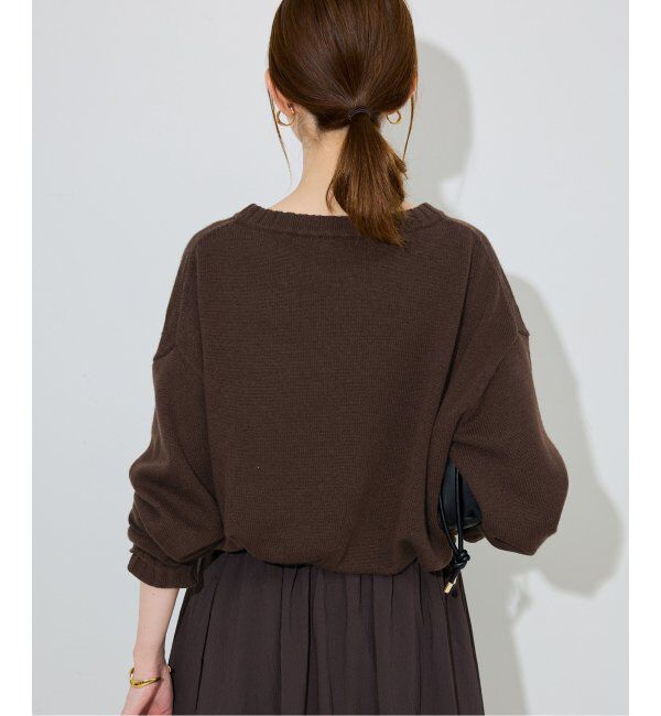 SLOBE IENA「刺しゅうロゴニット」|ニット・セーター|