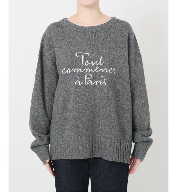 SLOBE IENA「刺しゅうロゴニット」|ニット・セーター|