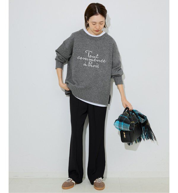 SLOBE IENA「刺しゅうロゴニット」|ニット・セーター|