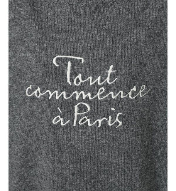 SLOBE IENA「刺しゅうロゴニット」|ニット・セーター|