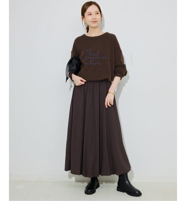 SLOBE IENA「刺しゅうロゴニット」|ニット・セーター|