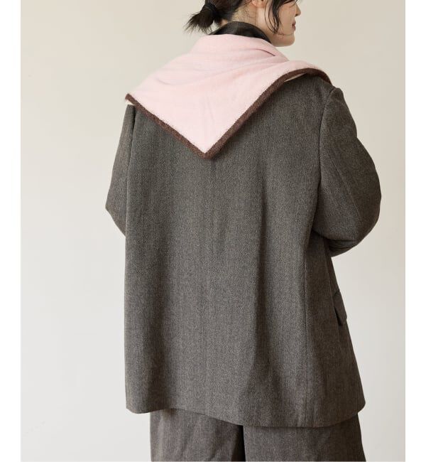IENA LA BOUCLE「IENA LA BOUCLE メランジウールカラーレスジャケット」|ノーカラージャケット|