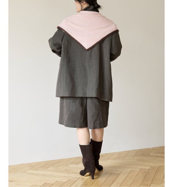 IENA LA BOUCLE「IENA LA BOUCLE メランジウールカラーレスジャケット」|ノーカラージャケット|