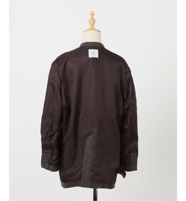 IENA LA BOUCLE「IENA LA BOUCLE メランジウールカラーレスジャケット」|ノーカラージャケット|