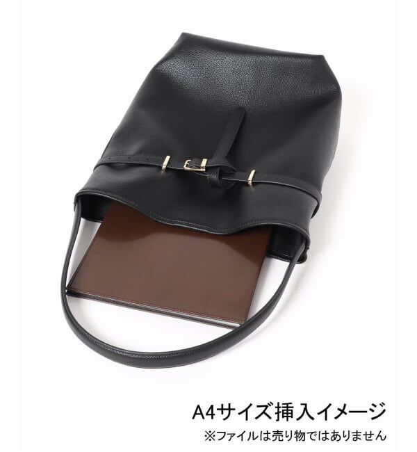 SLOBE IENA「《追加》SLOBE ベルトスクエアトートバッグ」|ショルダー・メッセンジャー|