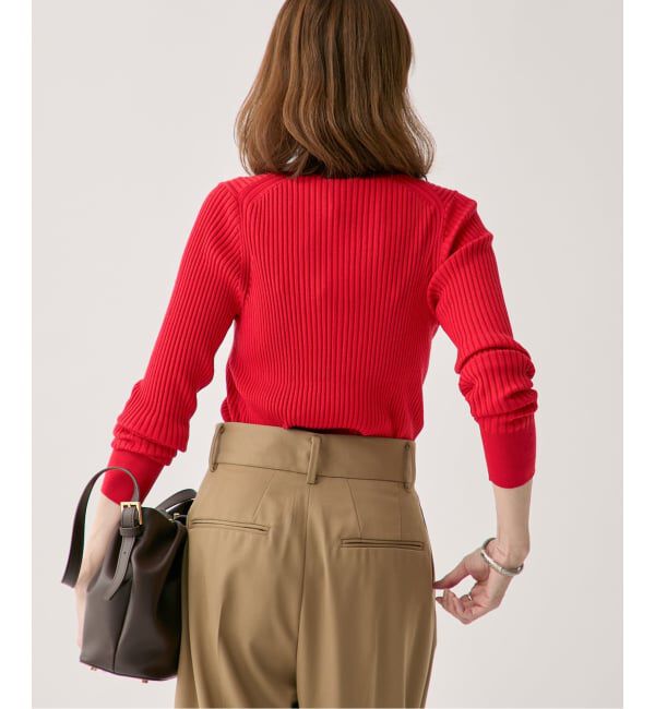 VERMEIL par iena「SLOWOOL Vネック プルオーバー」|ニット・セーター|