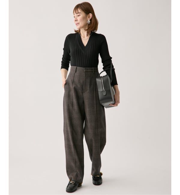 VERMEIL par iena「SLOWOOL Vネック プルオーバー」|ニット・セーター|