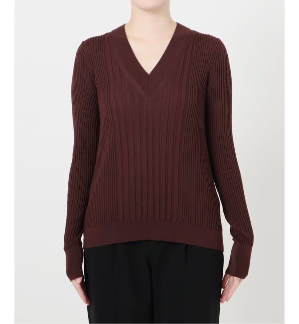 VERMEIL par iena「SLOWOOL Vネック プルオーバー」|ニット・セーター|