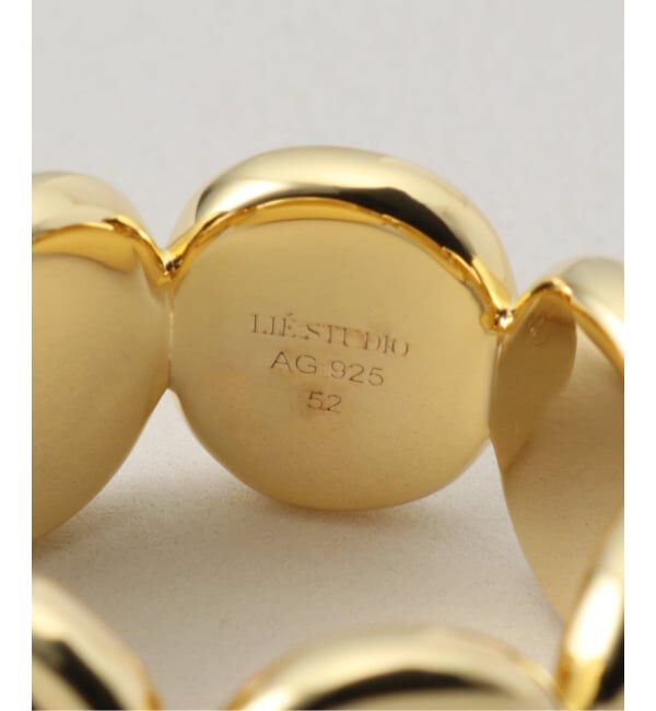 VERMEIL par iena「LIE STUDIO リエ スタジオ THE SASHA RING ゴールド」|リング|