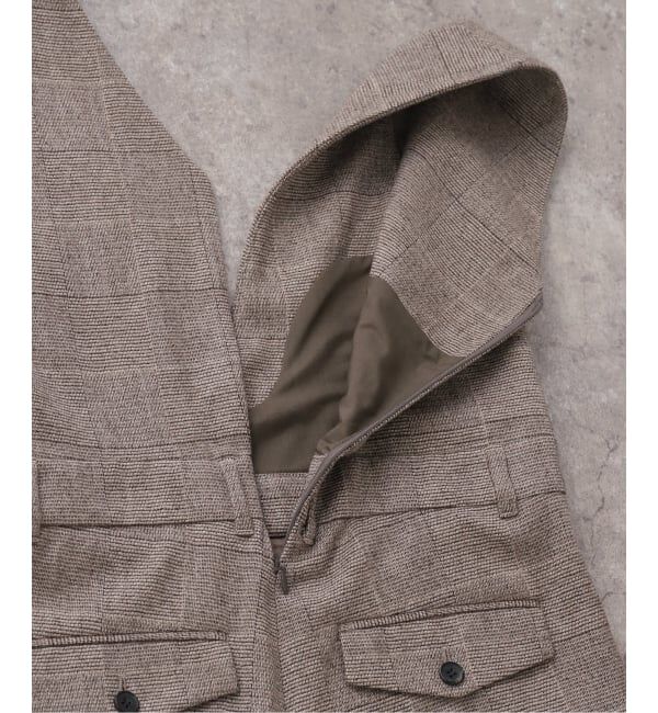 IENA「ソフトチェック サロペット」|オールインワン|