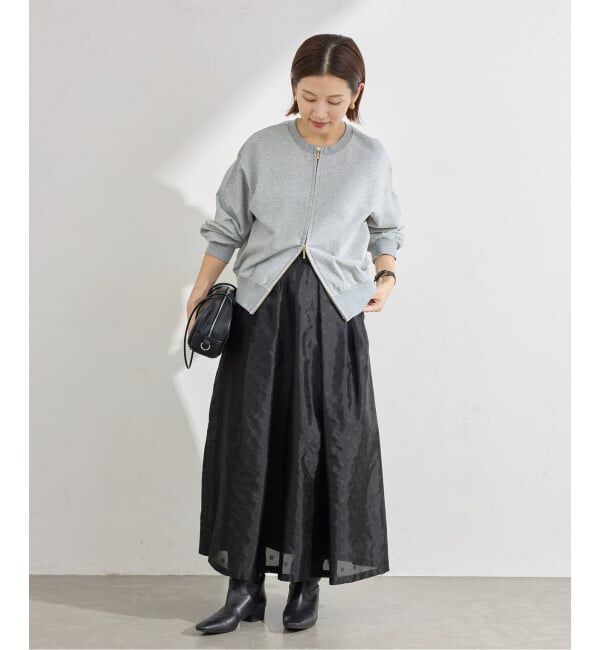 IENA「《予約》ジップオープン2WAYスウェットプルオーバー」|スウェット・ジャージ|