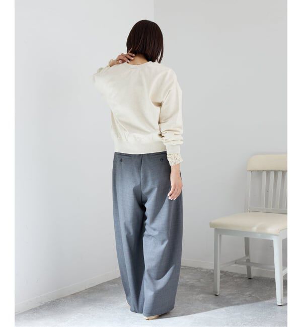 IENA「《予約》ジップオープン2WAYスウェットプルオーバー」|スウェット・ジャージ|