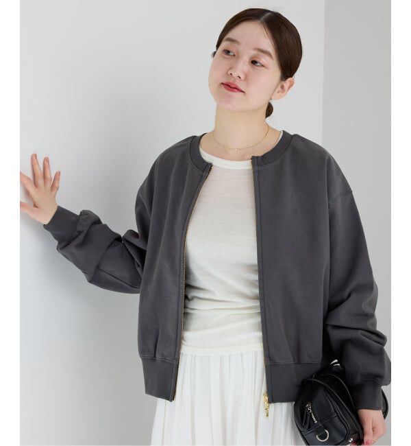 IENA「《予約》ジップオープン2WAYスウェットプルオーバー」|スウェット・ジャージ|