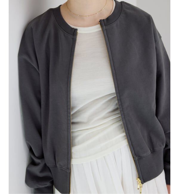 IENA「《予約》ジップオープン2WAYスウェットプルオーバー」|スウェット・ジャージ|
