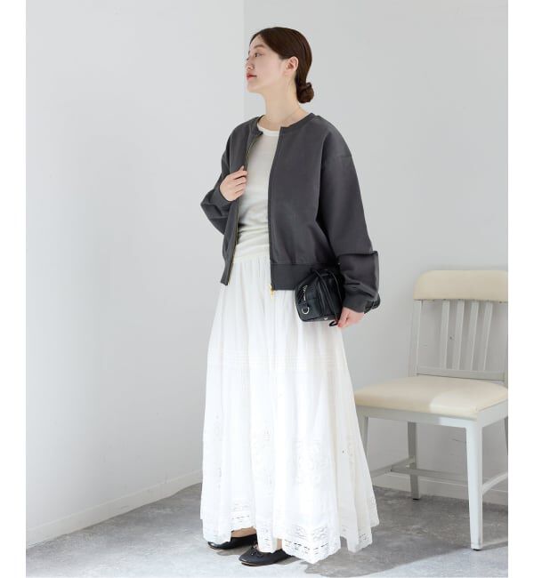 IENA「《予約》ジップオープン2WAYスウェットプルオーバー」|スウェット・ジャージ|