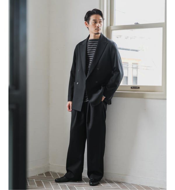 EDIFICE「VISTO ギャバ ダブル ジャケット【セットアップ着用可】」|テーラードジャケット|