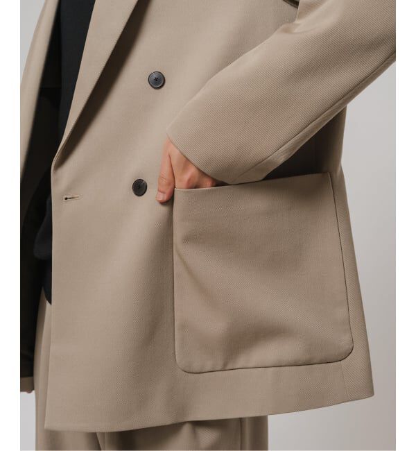 EDIFICE「VISTO ギャバ ダブル ジャケット【セットアップ着用可】」|テーラードジャケット|