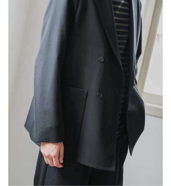 EDIFICE「VISTO ギャバ ダブル ジャケット【セットアップ着用可】」|テーラードジャケット|