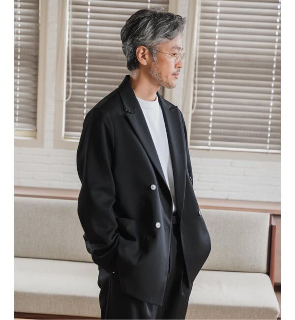 EDIFICE「VISTO ギャバ ダブル ジャケット【セットアップ着用可】」|テーラードジャケット|