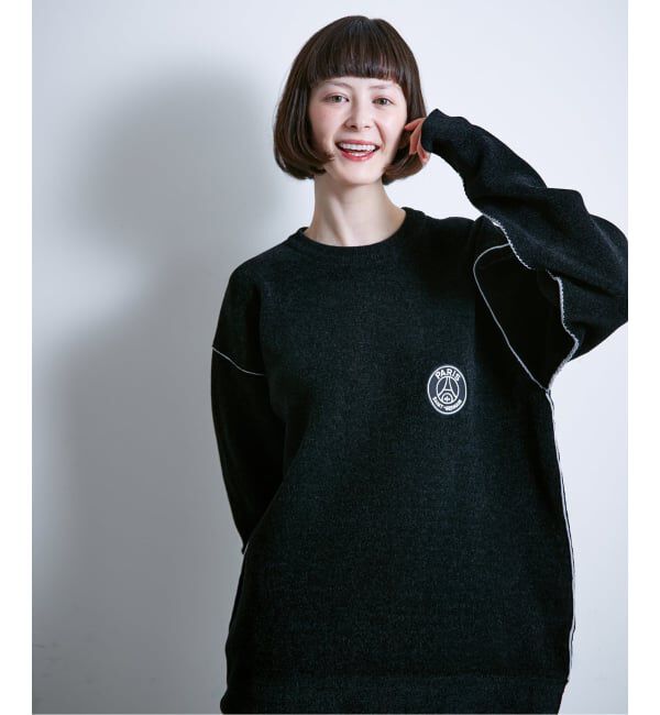 Paris Saint-Germain「【Paris Saint-Germain / パリ・サン＝ジェルマン】 JP Mall knit pullover」|ニット・セーター|ブラック