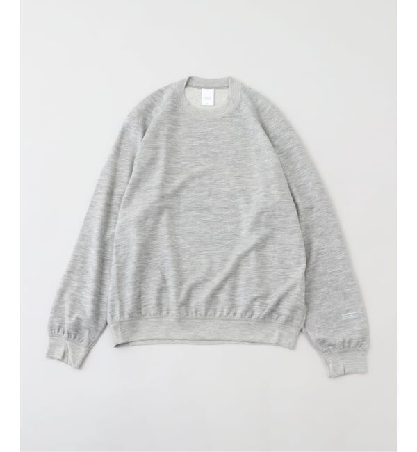 EDIFICE「Product Twelve (プロダクト トゥエルブ) Super 140's /130's Melino Wool Crewne」|スウェット・ジャージ|グレーB
