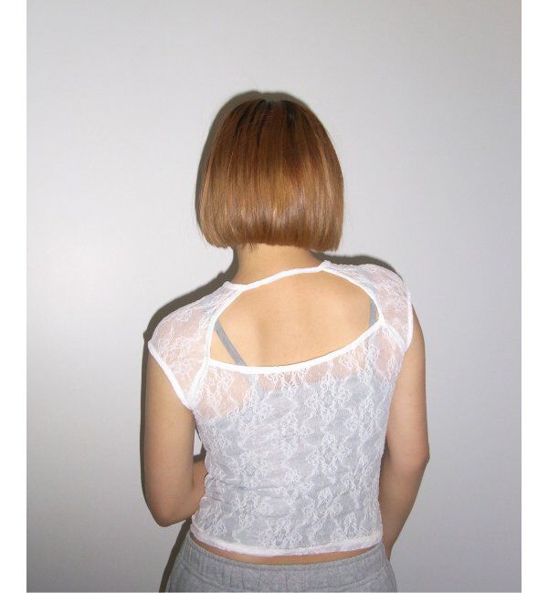 Oriens JOURNAL STANDARD「ストレッチレースフロントリボンTee」|Tシャツ・カットソー|