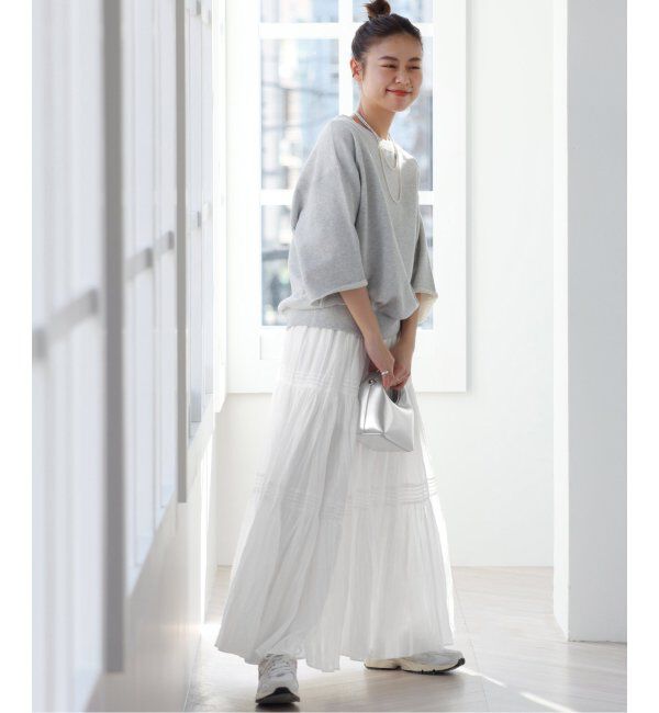 JOURNAL STANDARD relume「《WEB限定追加4》コットンボイルクリンクルティアードスカート」|スカート|