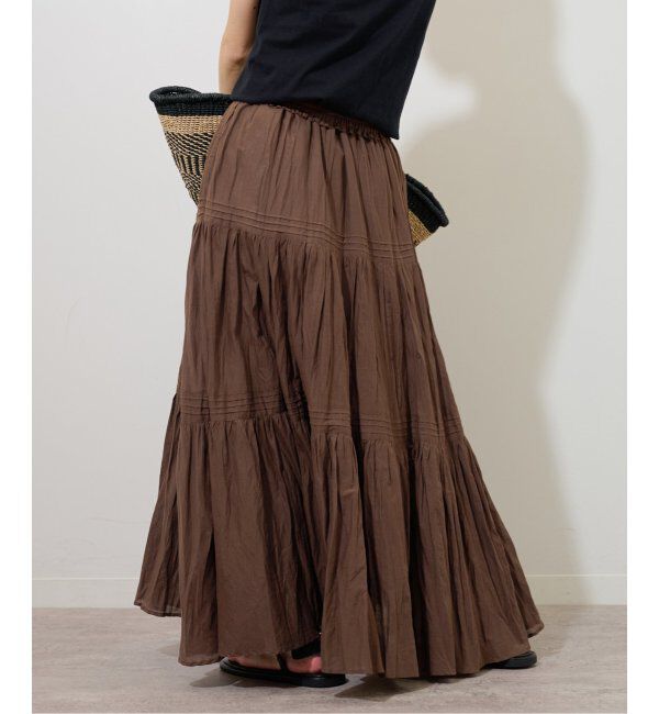 JOURNAL STANDARD relume「《WEB限定追加4》コットンボイルクリンクルティアードスカート」|スカート|