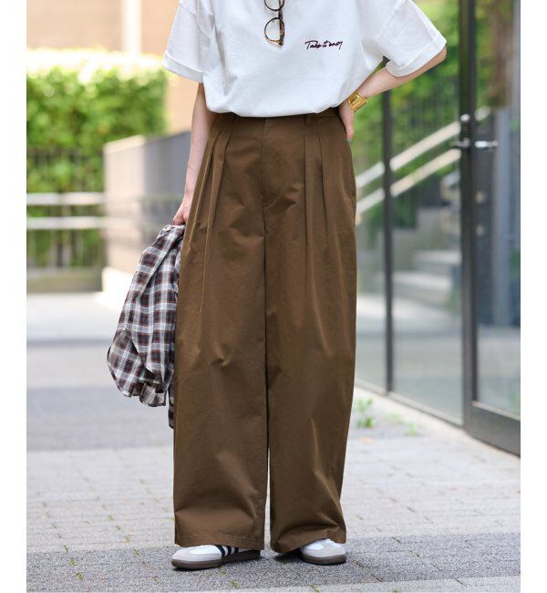 JOURNAL STANDARD relume「コットンインタックパンツ」|チノ|