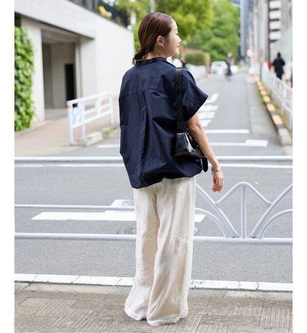 JOURNAL STANDARD「《WEB限定追加》ハードマンズリネンコットンフレンチスリーブスキッパーシャツ」|シャツ・ブラウス|