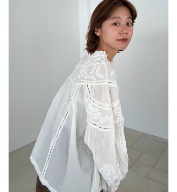 JOURNAL STANDARD relume「フラワーエンブロイダリー2WAYプルオーバー」|シャツ・ブラウス|