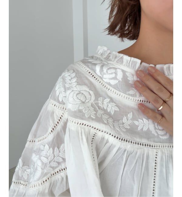 JOURNAL STANDARD relume「フラワーエンブロイダリー2WAYプルオーバー」|シャツ・ブラウス|