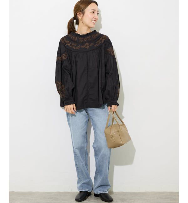 JOURNAL STANDARD relume「フラワーエンブロイダリー2WAYプルオーバー」|シャツ・ブラウス|