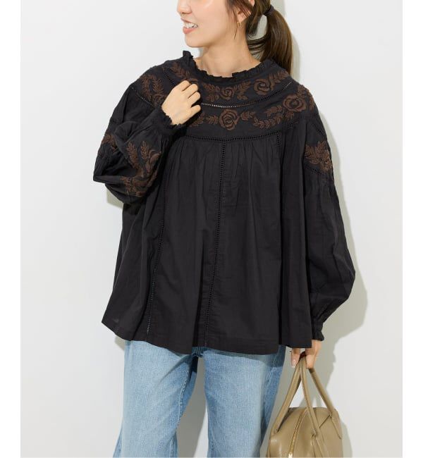 JOURNAL STANDARD relume「フラワーエンブロイダリー2WAYプルオーバー」|シャツ・ブラウス|