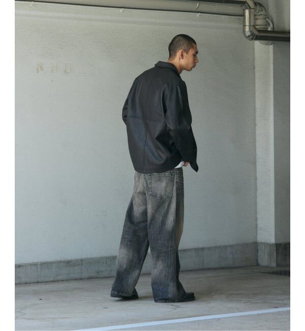 JOURNAL STANDARD「ゴートレザー ウォッシュド カーコート」|ライダースジャケット|