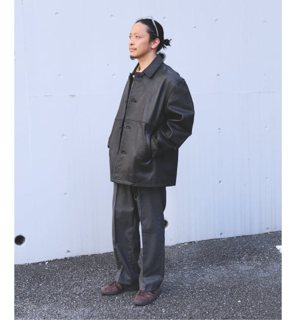 JOURNAL STANDARD「ゴートレザー ウォッシュド カーコート」|ライダースジャケット|