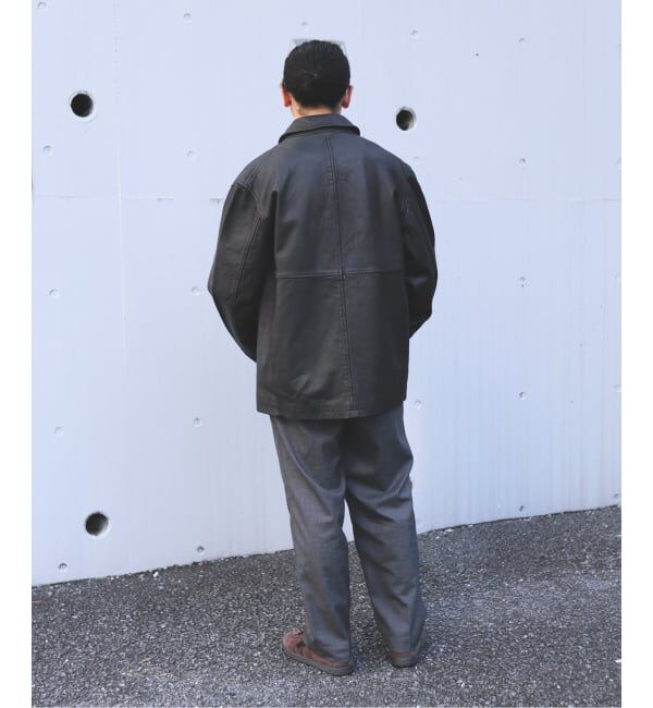 JOURNAL STANDARD「ゴートレザー ウォッシュド カーコート」|ライダースジャケット|