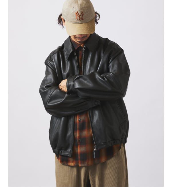 JOURNAL STANDARD relume「ラムレザー ジップジャケット」|ライダースジャケット|